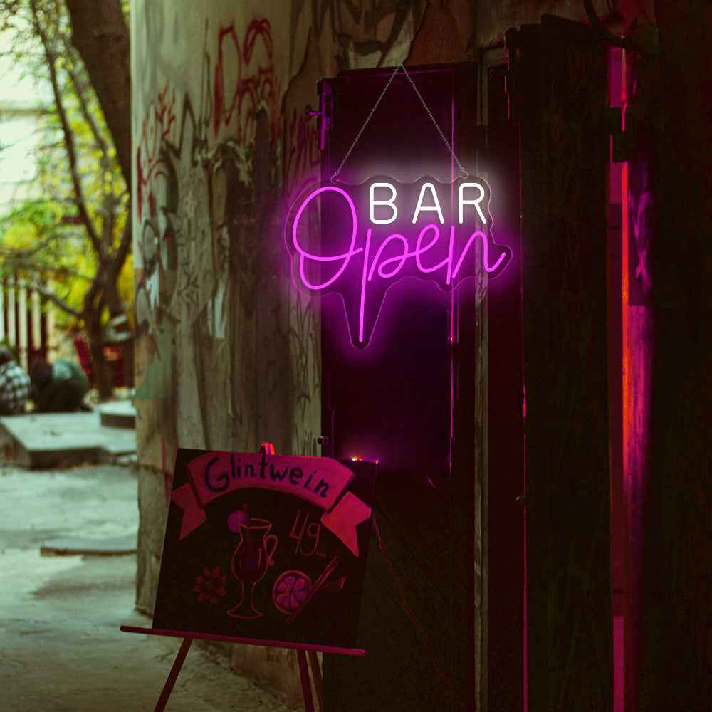 Bar Open Neon Sign I - SESIMENT