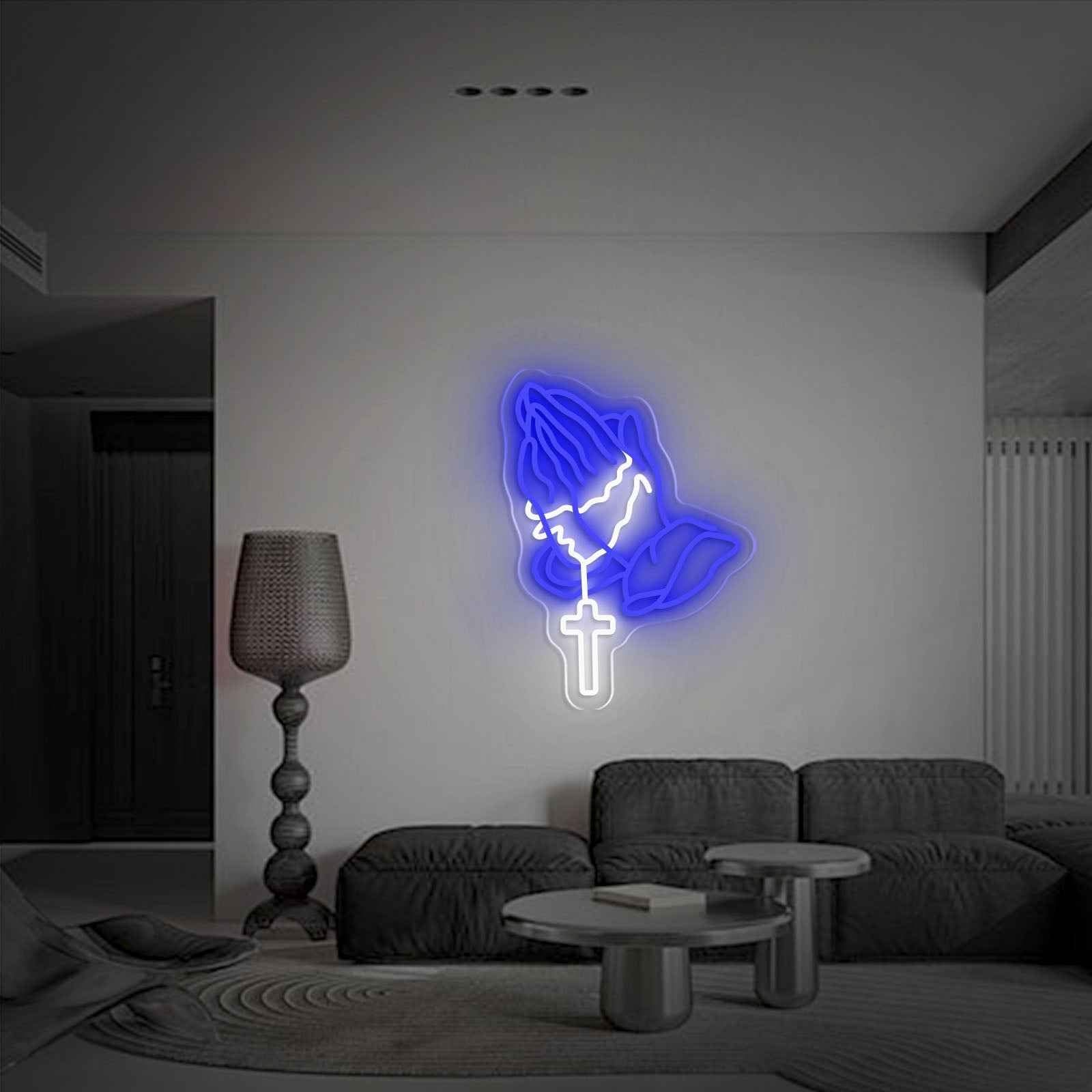 Praying Hands Neon Sign I - SESIMENT
