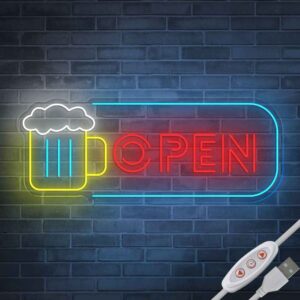 Open Beer Sign Neon Sign I - SESIMENT