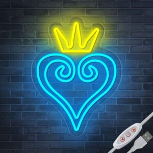 Kingdom and Heart Neon Sign I - SESIMENT