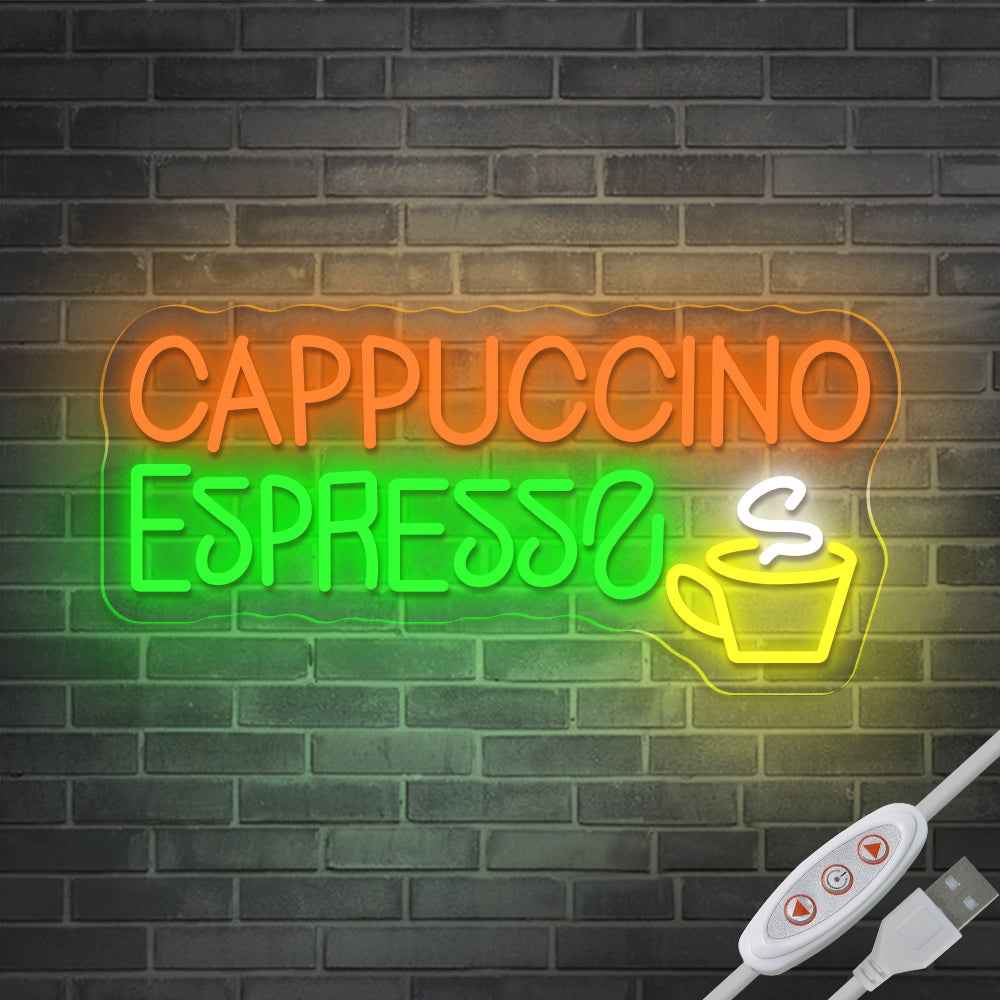 Cappuccino Espresso Neon Sign I - SESIMENT