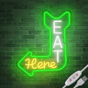 Eat Here Neon Sign I - SESIMENT