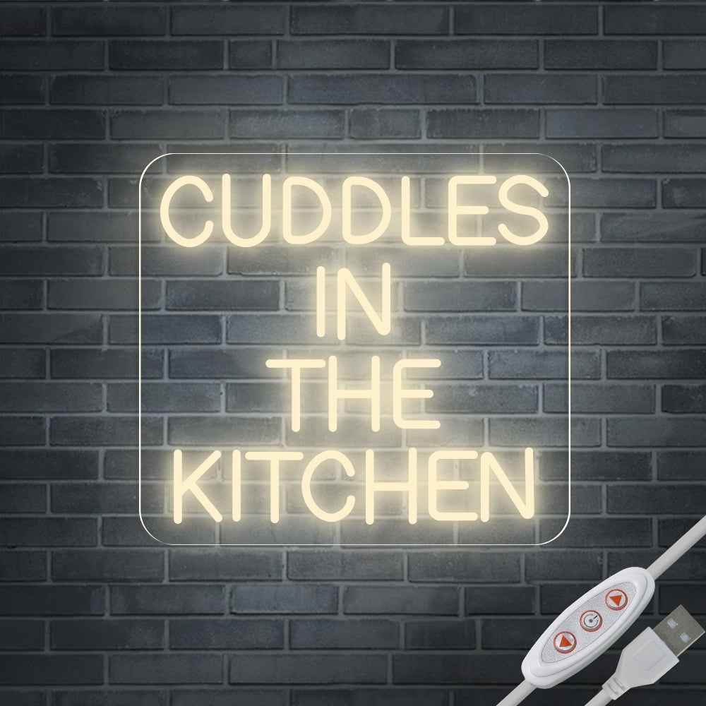 Cuddles In The Kitchen Neon Sign I - SESIMENT