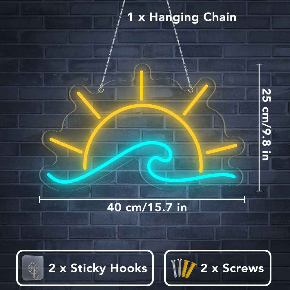 Sunset and Sunrise Neon Sign II - SESIMENT