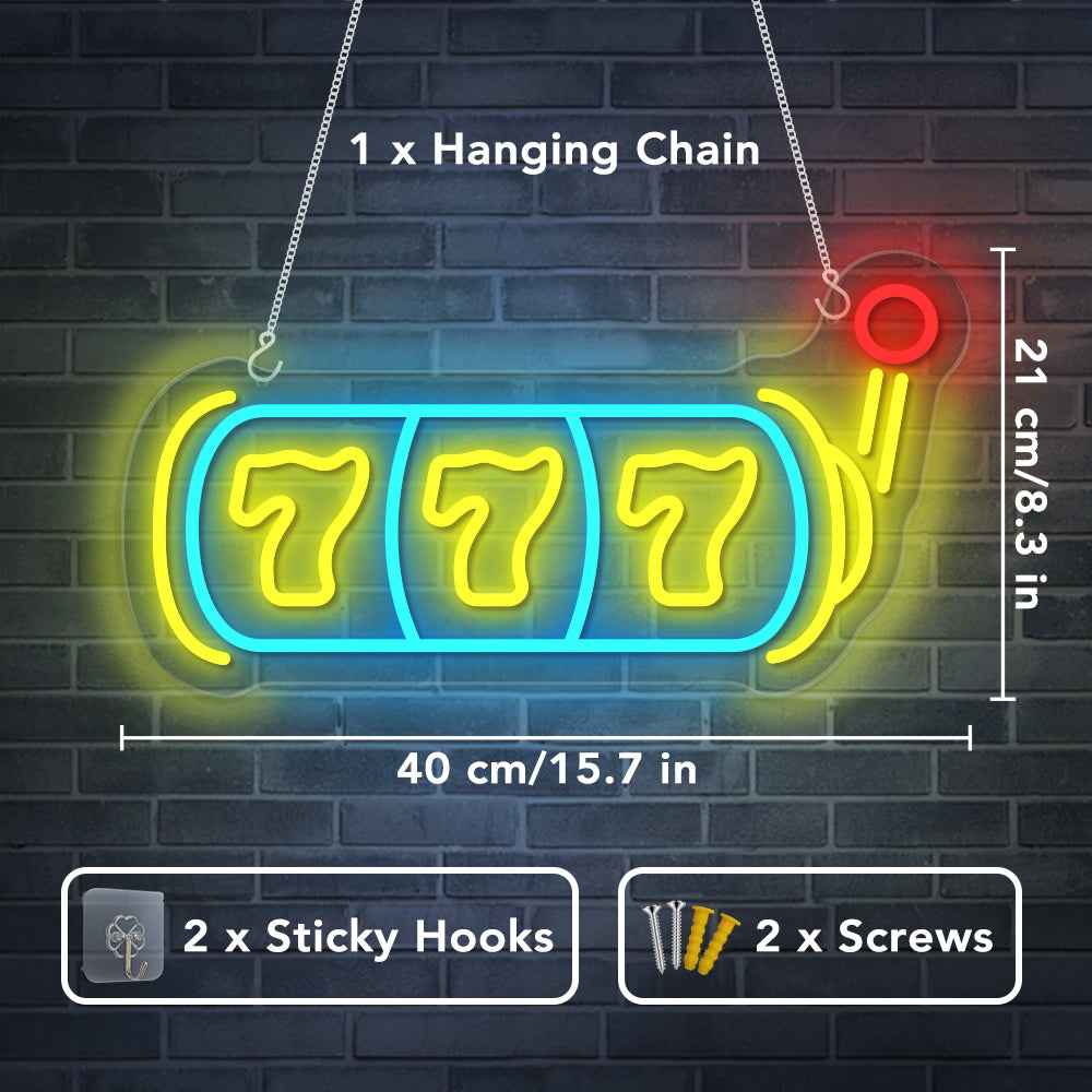 Lucky 777 Neon Sign I - SESIMENT