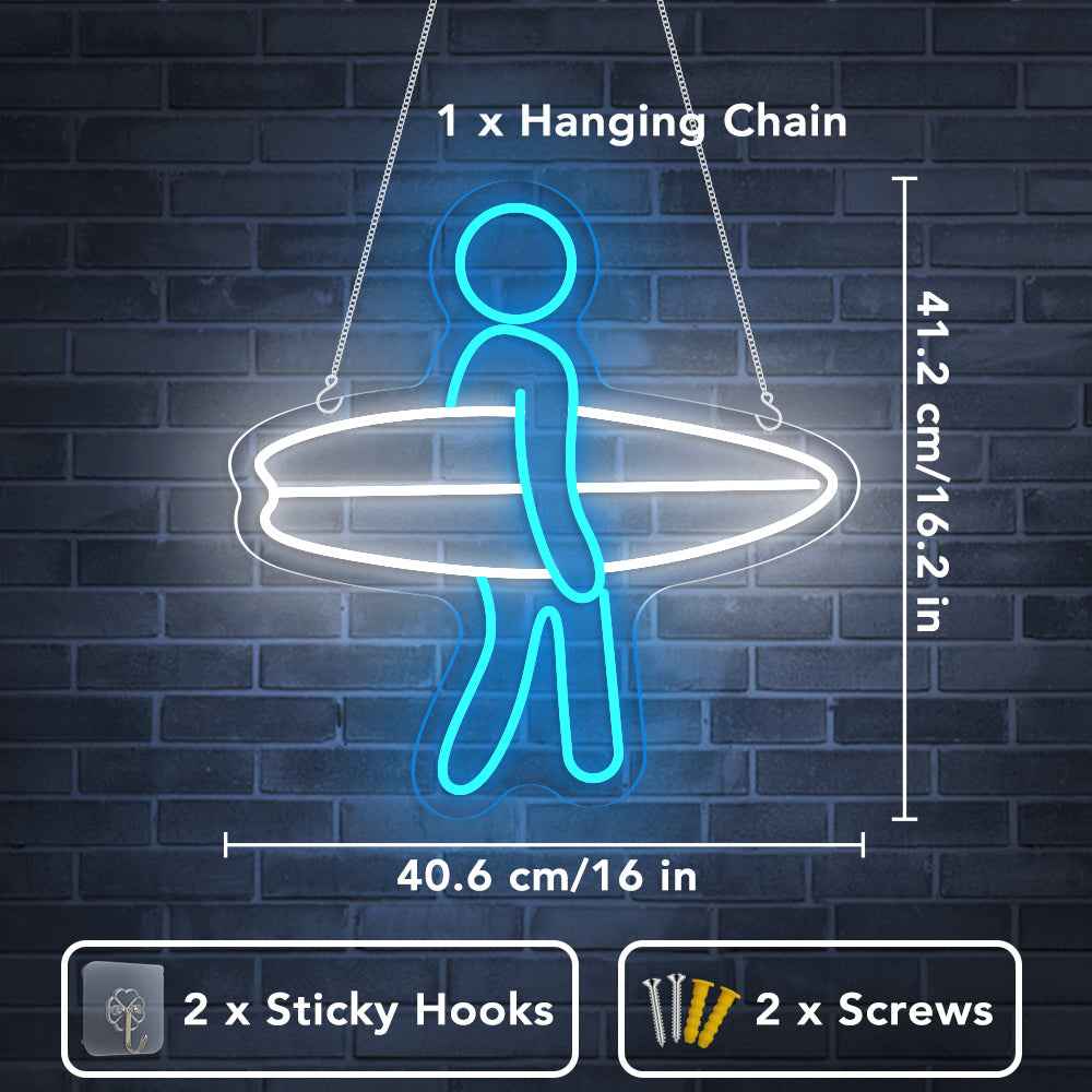 Surfer Neon Sign I - SESIMENT