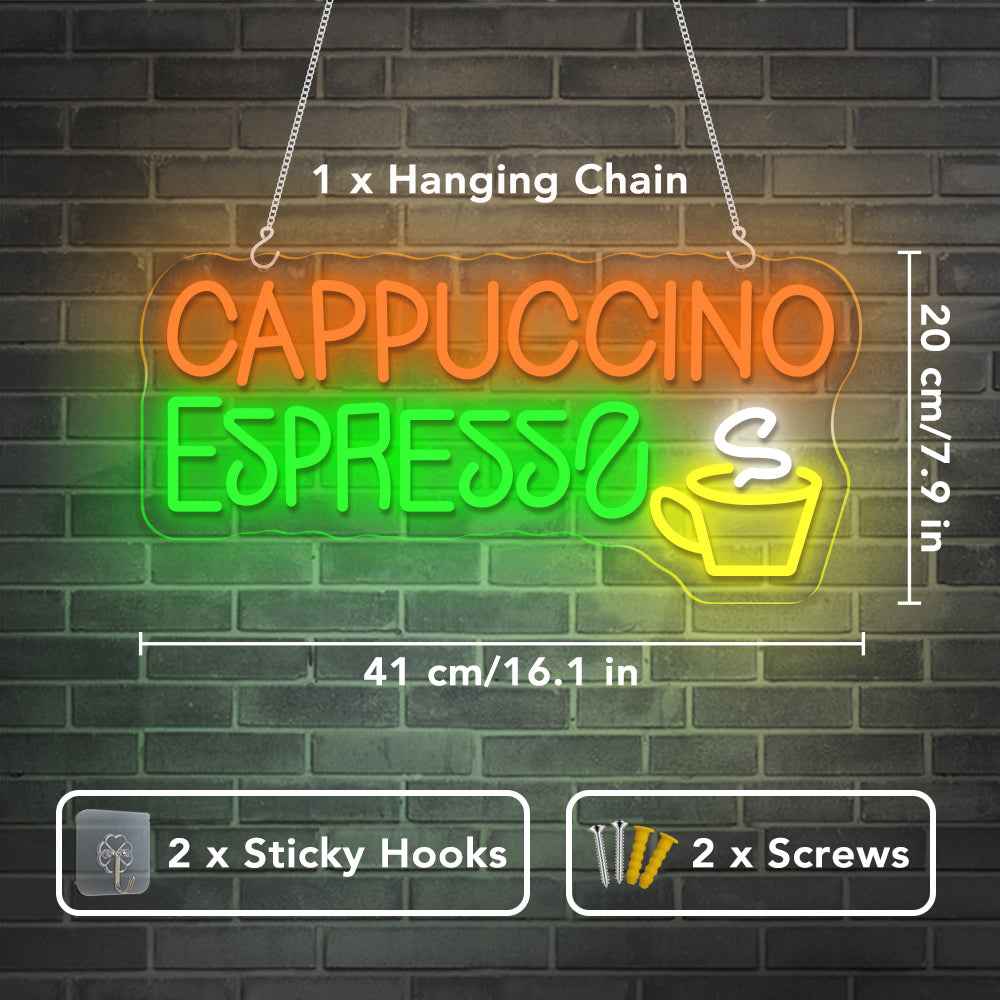 Cappuccino Espresso Neon Sign I - SESIMENT