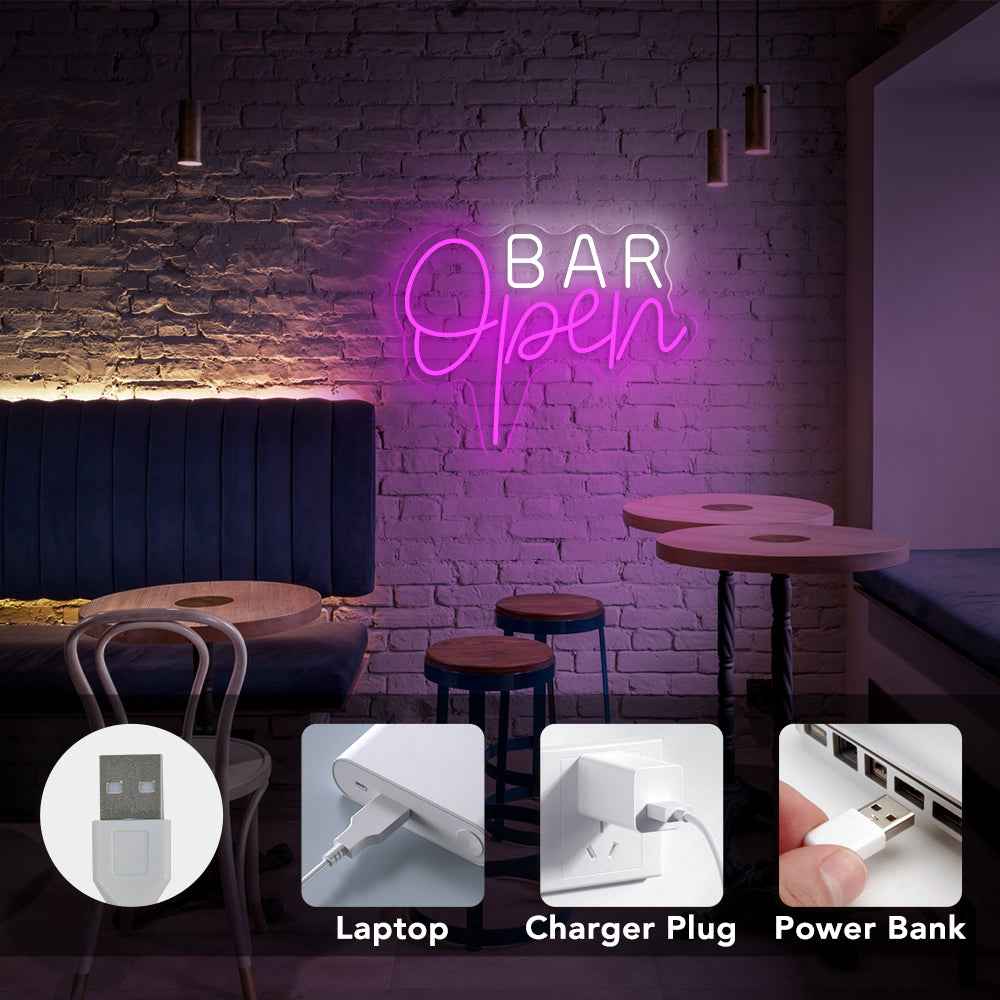Bar Open Neon Sign I - SESIMENT