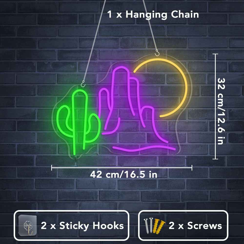 Cactus Neon Sign III - SESIMENT