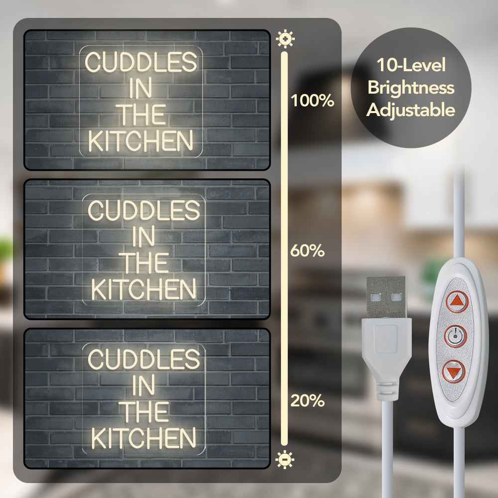 Cuddles In The Kitchen Neon Sign I - SESIMENT