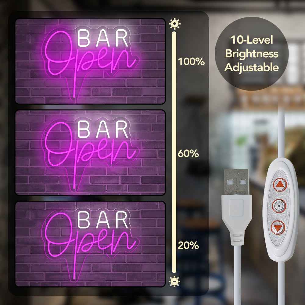 Bar Open Neon Sign I - SESIMENT