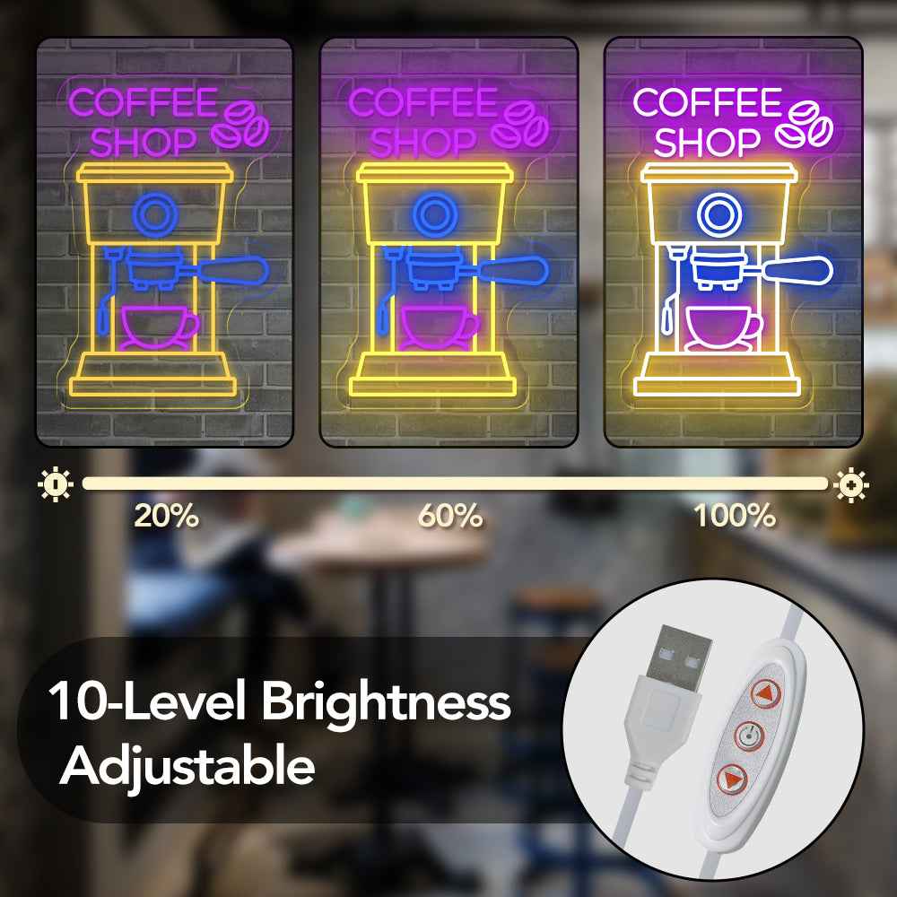 Coffee Shop Neon Sign I - SESIMENT