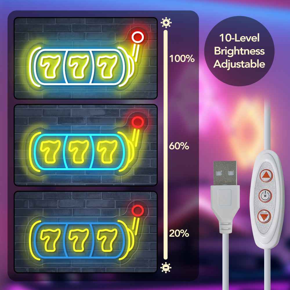 Lucky 777 Neon Sign I - SESIMENT
