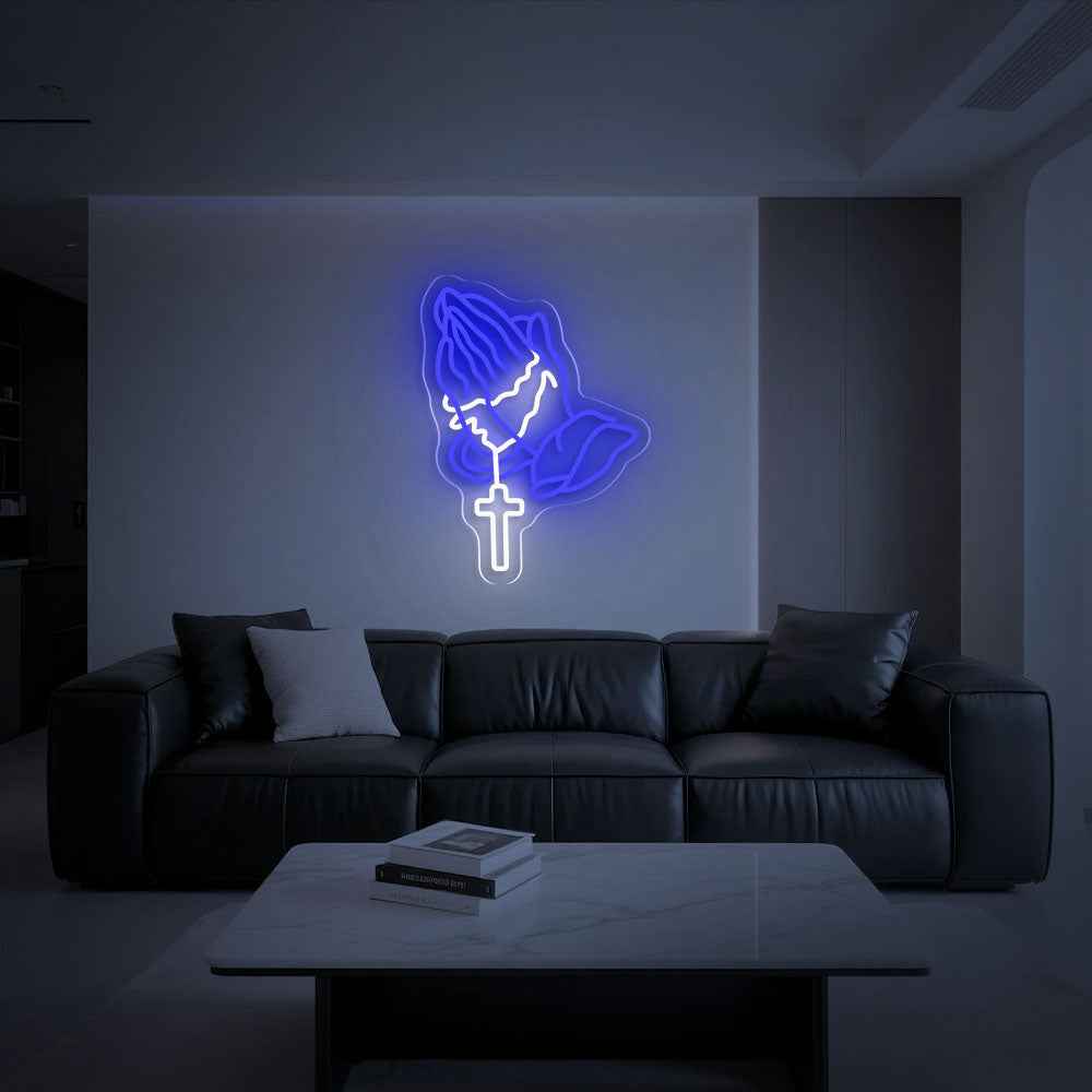 Praying Hands Neon Sign I - SESIMENT