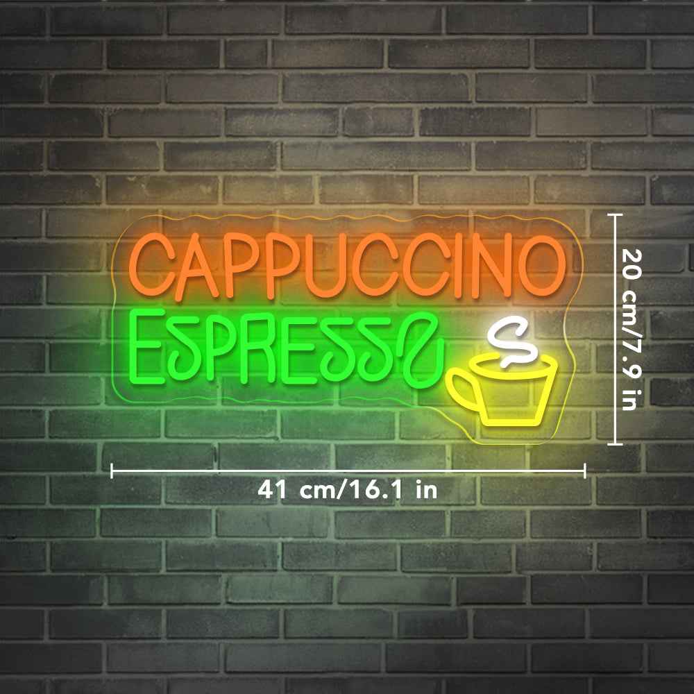 Cappuccino Espresso Neon Sign I - SESIMENT