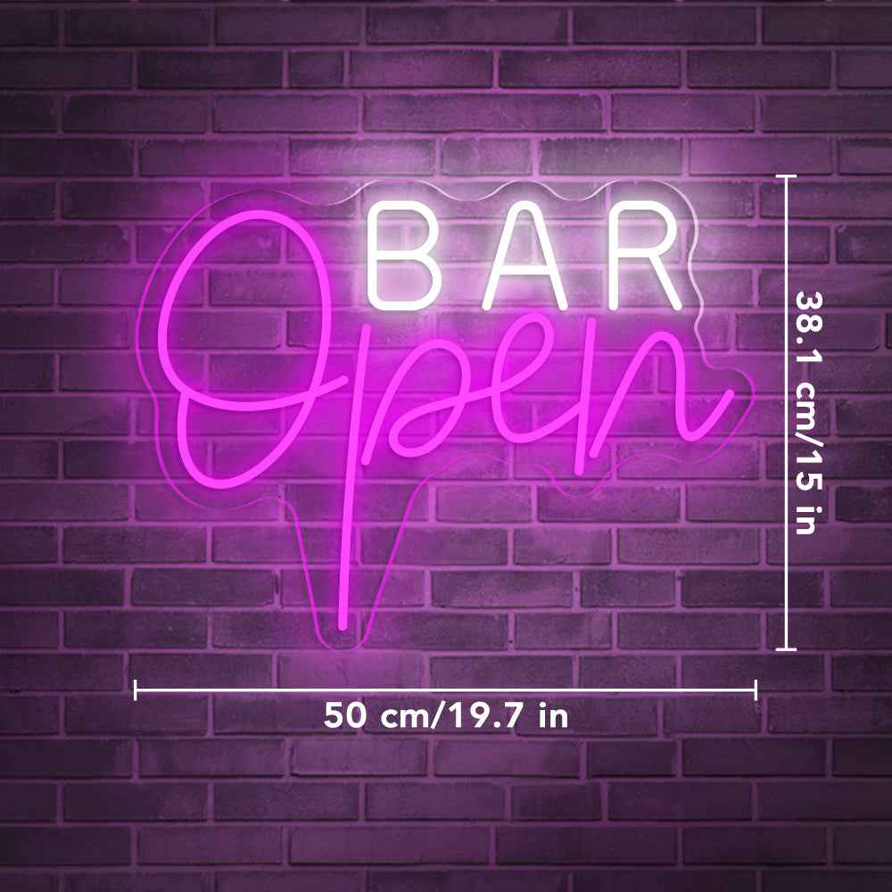 Bar Open Neon Sign I - SESIMENT